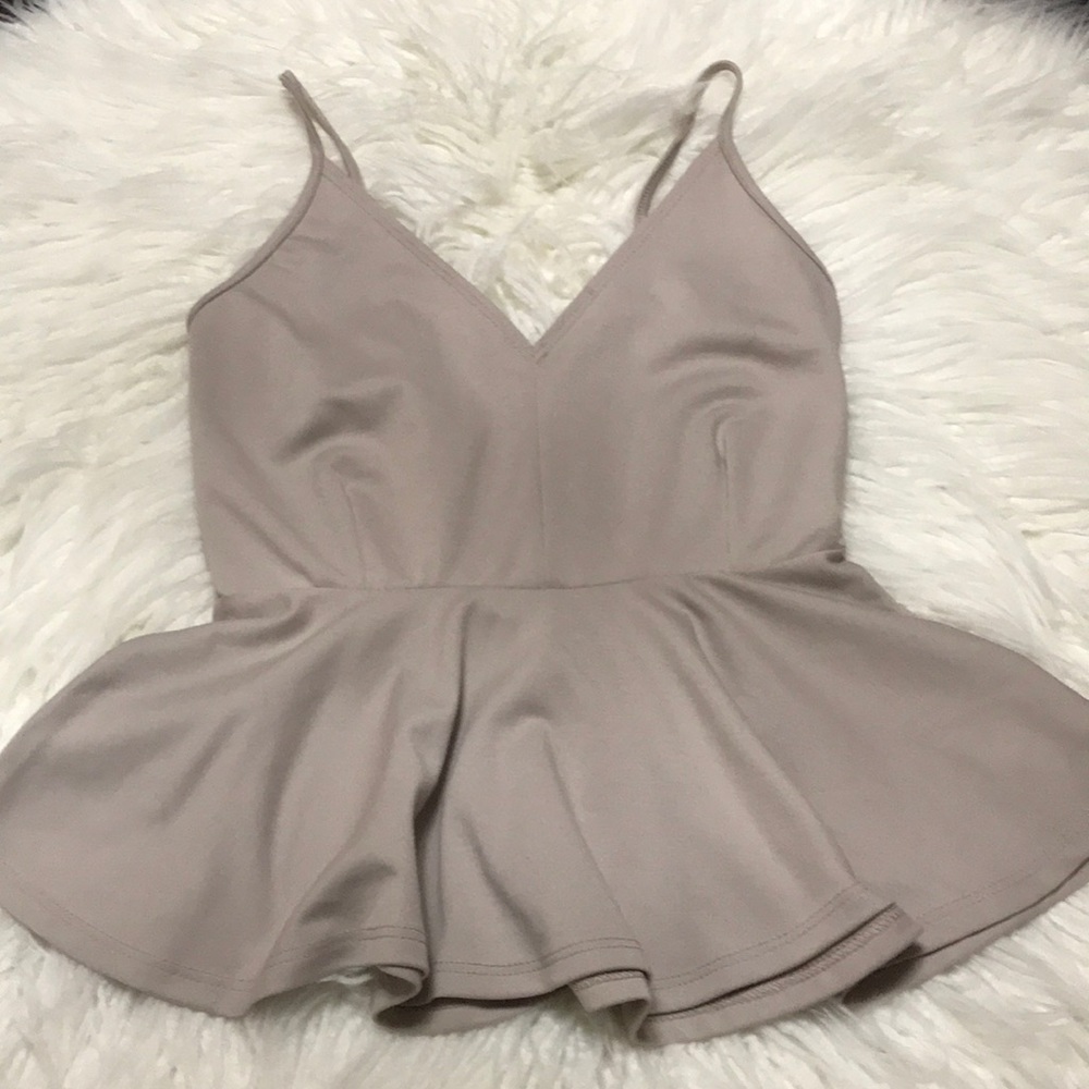 Peplum top, size small